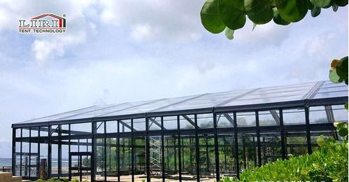 Black Aluminum Frame Transparent PVC Roof Cover