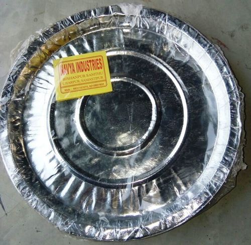 Silver Coated Paper Plates And Paper Dona Bowls