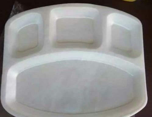 4 Compartment Thermocol Plate