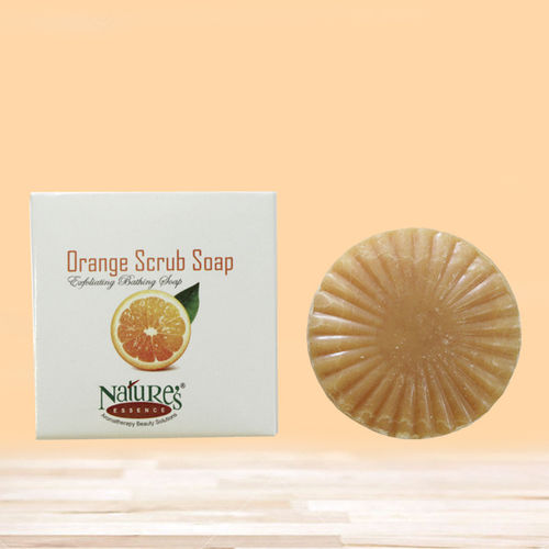 20 Gm Orange Scrub Soap Ingredients: Herbal