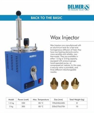 High Performance Wax Injector Dimension(L*W*H): 190 X 240 X 540 Millimeter (Mm)