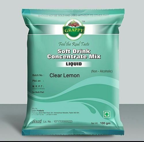 Clear Lemon Soft Drink Concentrate Mix