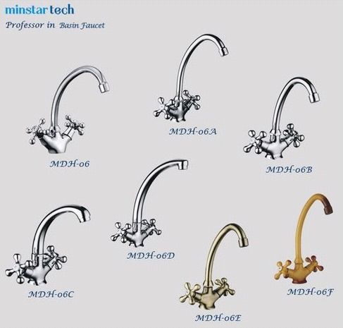 Dual Handle Lavatory Faucets For Restaurant