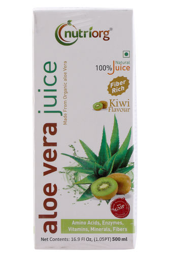 Nutriorg Aloe Vera Juice With Kiwi Flavour - 500ml 