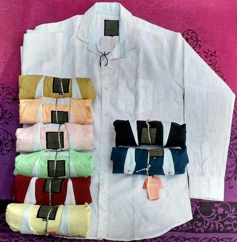 Trendy Plain Linen Shirts Gender: Male