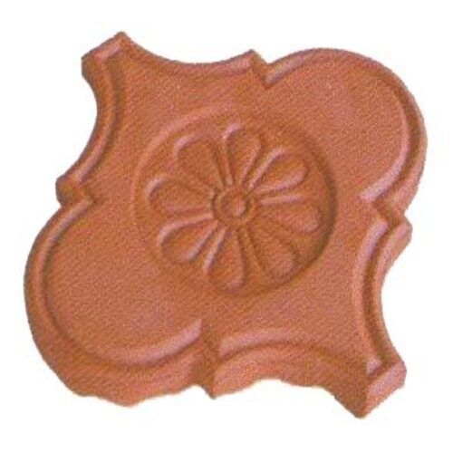 Square Polished Clay Roof Tile Feature  Attractive Look