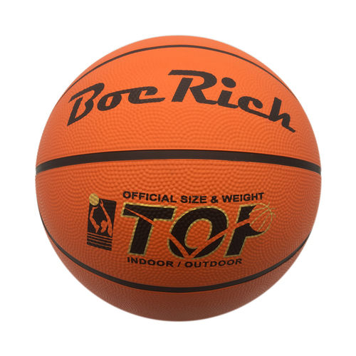 Promotional Orange Rubber Basketball