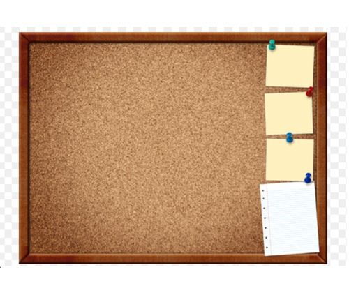 Cork Pin Up Notice Boards - Durable Cork Sheet Surface, Customizable Sizes for Easy Wall Installation