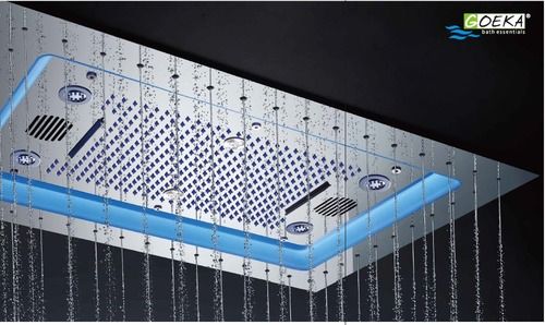 Rectangular Led Ceiling Rain Shower