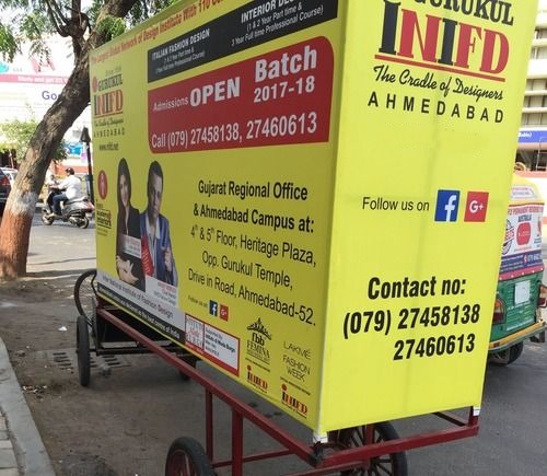 Tricycle Banner Advertising Service with or without back-lite