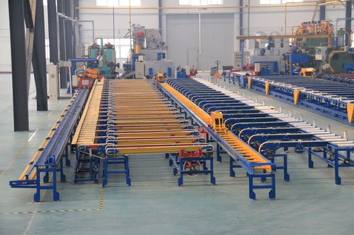 Felt Belt Type Aluminium Extrusion Cooling Table / Handling System