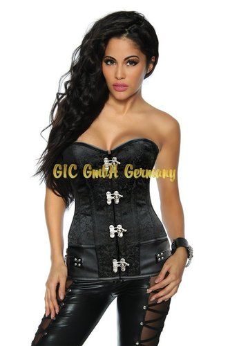 CorsetsNmore Hot Pink PVC Leather Goth Burlesque Waist Training India
