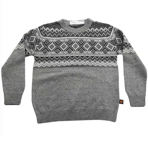 3 Colors Jacquard Kids Pullover Sweaters