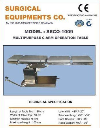 Multipurpose C-Arm Operation Table