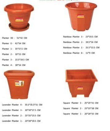 Brown Cost Efficient Plastic Pots