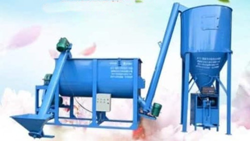 ATC Dry Powder Thermal Insulation Mortar Plant Line - Carbon Steel, 5.5x1.2x3.55 m | Automatic Operation, 5-16 Tons Daily Output, Double Ribbon Mixer