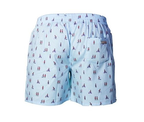 Sky Blue Printed Boxer Gender: Male