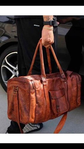 Brown Rolling Luggage Bag