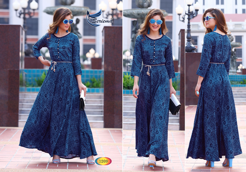 Dry Cleaning Gorgeous Look Ladies Long Kurti