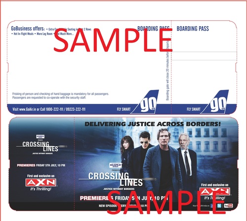 Thermal Boarding Pass For Airline - Shape: Rectangle