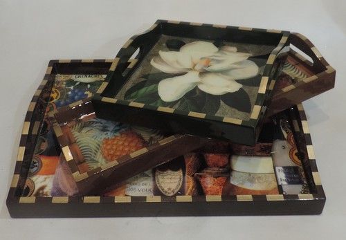 Wooden Decorative Serving Tray