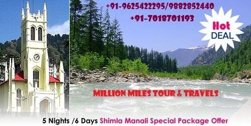 Shimla Manali Tour and Travel Package By Million Miles Tour & Travels