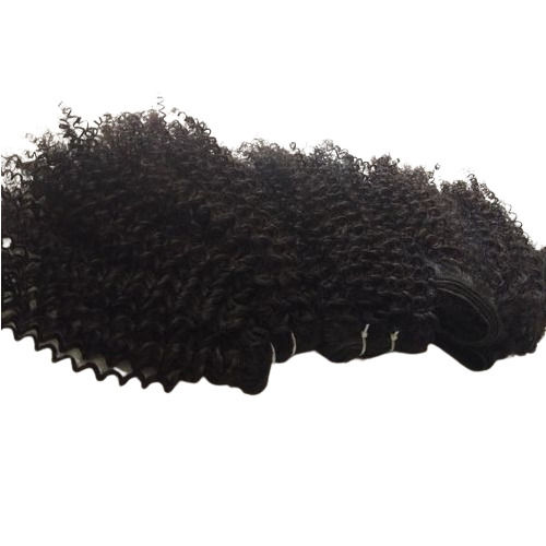 Natural Color 10 to 32 Inch Long Kinky Curly Indian Human Hair