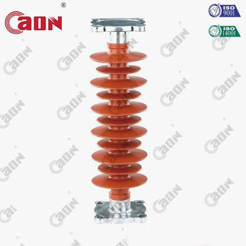 Red/Grey 40.5Kv Medium Voltage Composite Silicone Transmission Power Line Post Insulator