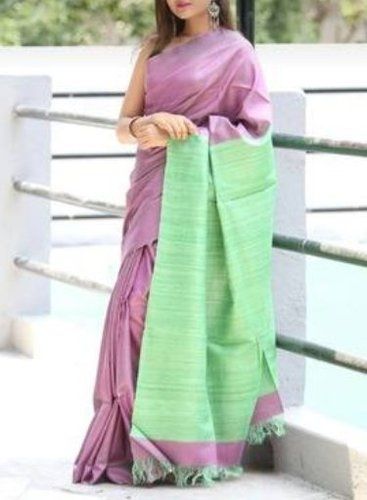 2 Dye Colour Ghicha Silk Sarees