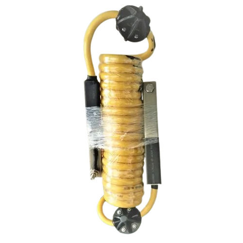 Double Sided Earthing Clamps With Spiral Cable