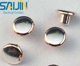 Tri-Metal Triple Electrical Contact Rivet For Relay Switch Size: Customized