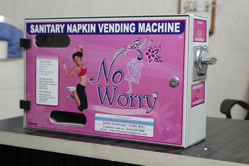 Sanitary Napkin Vending Machine - Manual and Automatic Options, 25 to 100 Capacity, Hygienic Disposal Feature, Ideal for Daily Use