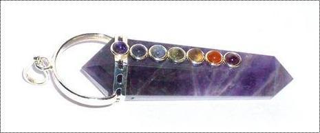 Amethyst Chakra Pendant Double Pointed