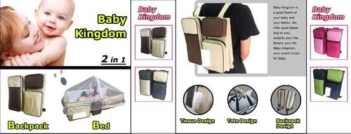 बेबी बेड और बैकपैक 2 इन 1
