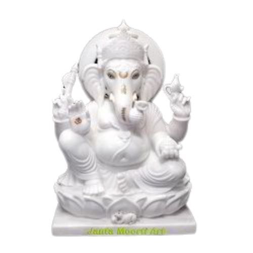 Sculpture Religious Ganesh Marble Statue