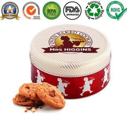 Custom Stylish Biscuit Cookies Tin Box
