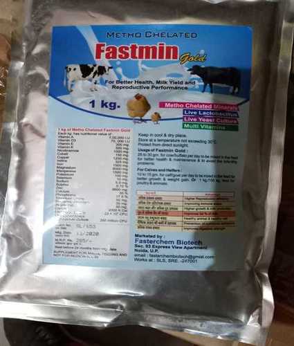 Fast Min Gold Animal Feed Supplement 1 Kg For Better Health, Milk Yield And Reproductive Performance