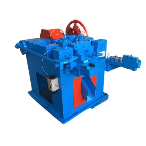 Blue & Orange Automatic Wire Nail Machine