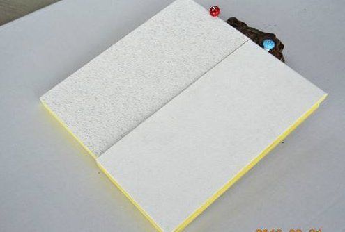 Fiberglass Wool Nrc 0.9- 1.0 Soundproof Ceiling Panel