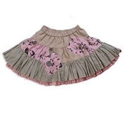 Grey Elegant Design Frilled Skirt