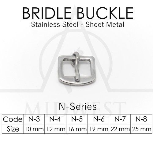 Stainless Steel Bridle Buckle Size: 10Mm