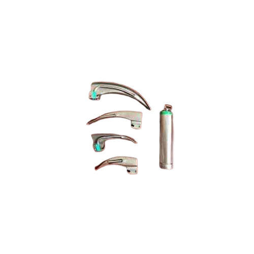 Fiber Optic Green Standard Laryngoscope Set