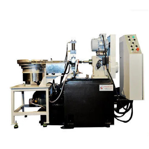 Automatic Nut Tapping Machine - M8 to M16 Tapping Capacity, 1.1 kW Spindle Power, 60 mm Quill Travel | Black, Silver, White, Hydraulic Clamping, Vibratory Feeder, Oil Coolant System, Electric Operation