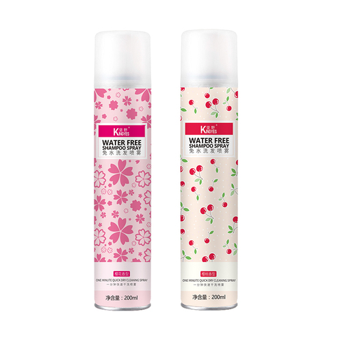 Cherry/Sakura Fragrance Water Free Dry Shampoo Spray Oil Control Fluffy Powder