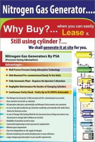 Automatic Nitrogen Gas Plant Rent - Lease Service