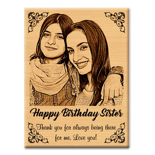 Personalized Wooden Engraved Photo Plaques for Wedding gift, Birthday Gift Other Occasions