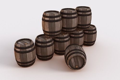 Wooden Barrels - 0-50 Litres Capacity | Rigid Brown Wood, Strong Material for Whisky and Wine Storage, Attractive Home Decor