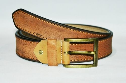 Tan Grain Genuine Leather Belts