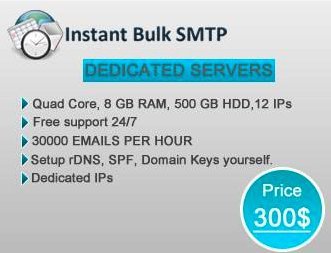 Bulk SMTP Servers Service