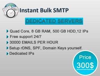 Bulk SMTP Email Servers Service By instantbulksmtp.com